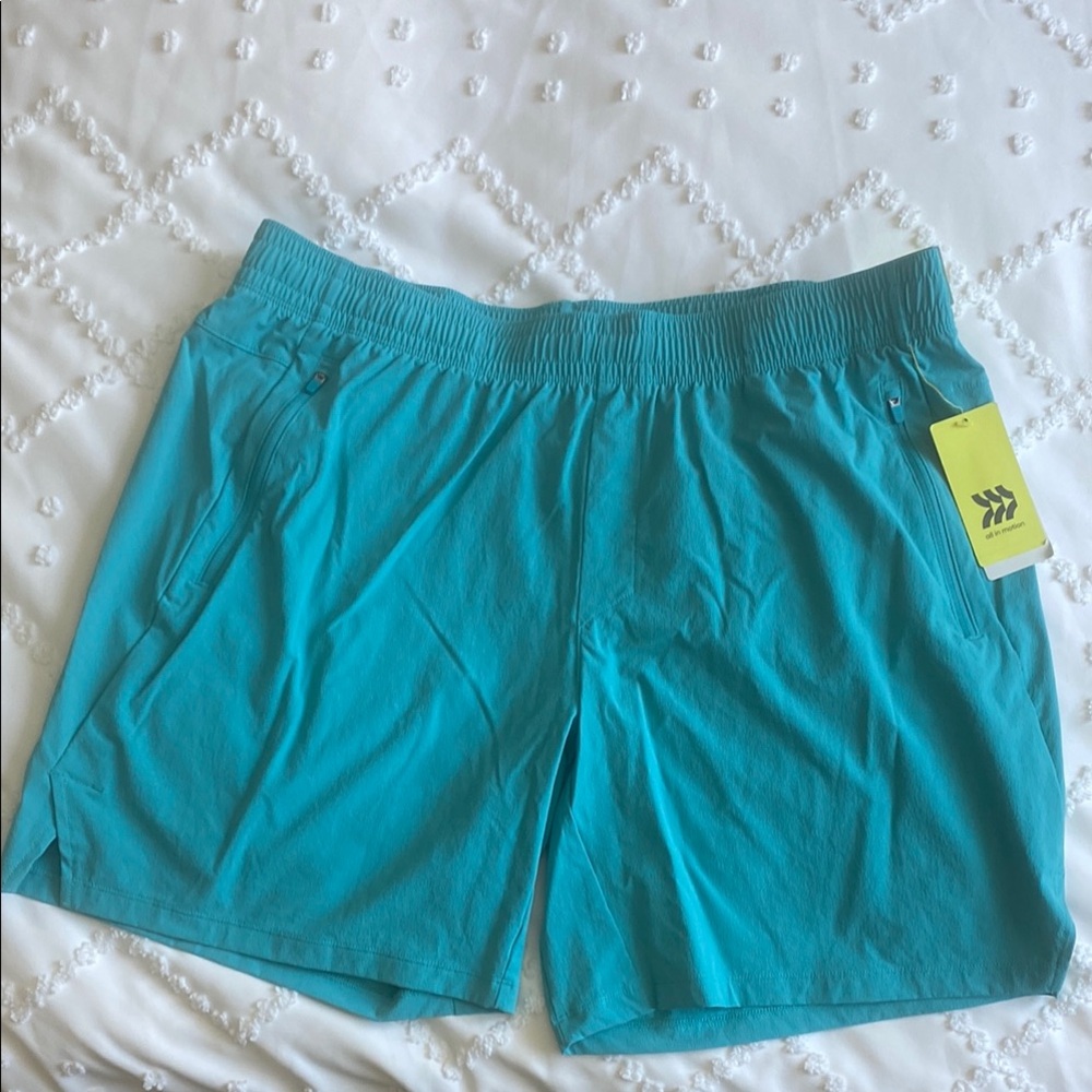 All in Motion Teal Quick-Dry Shorts